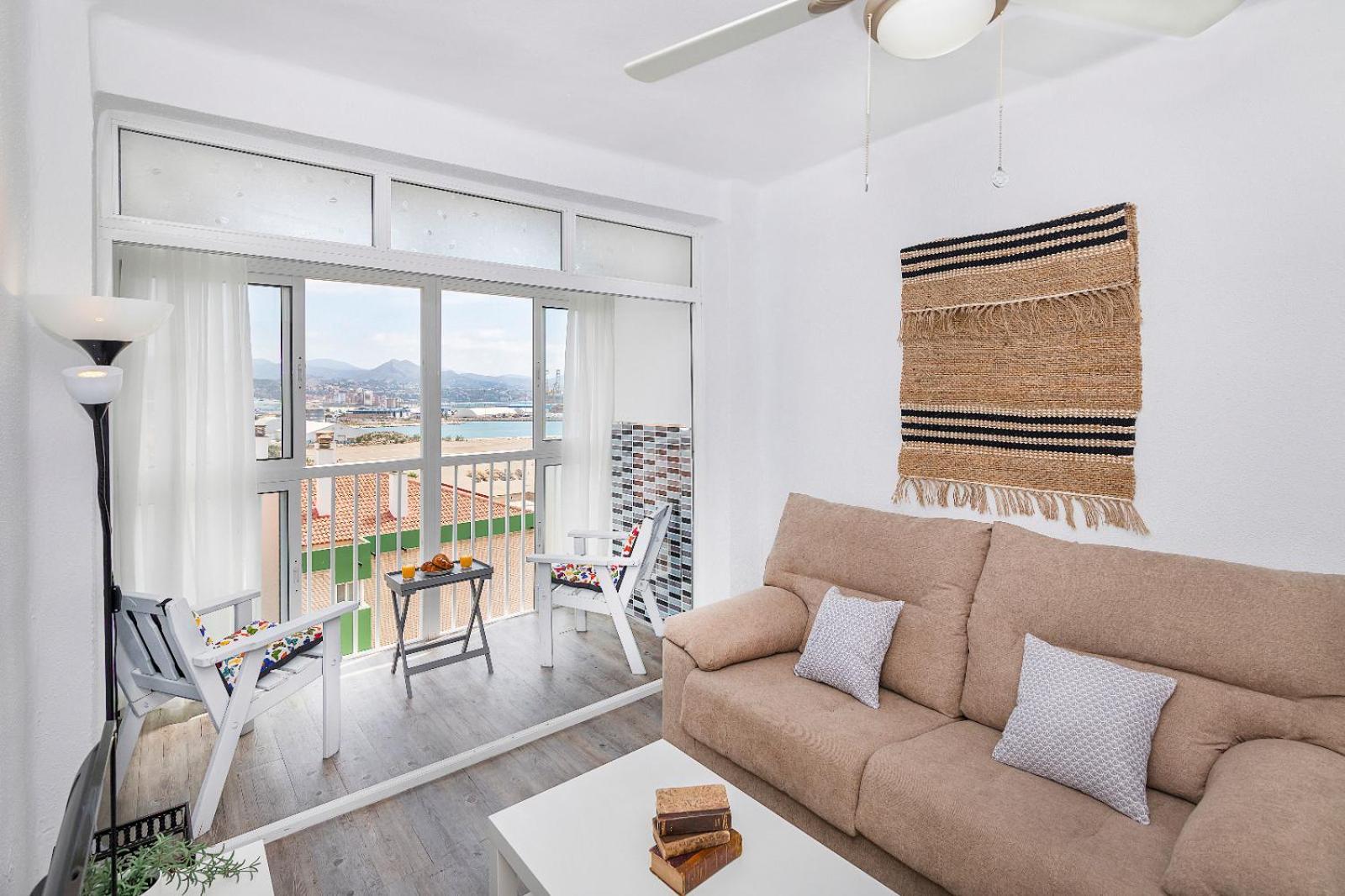 מאלגה Impresionante Vista Al Mar - Elegante Apartamento מראה חיצוני תמונה