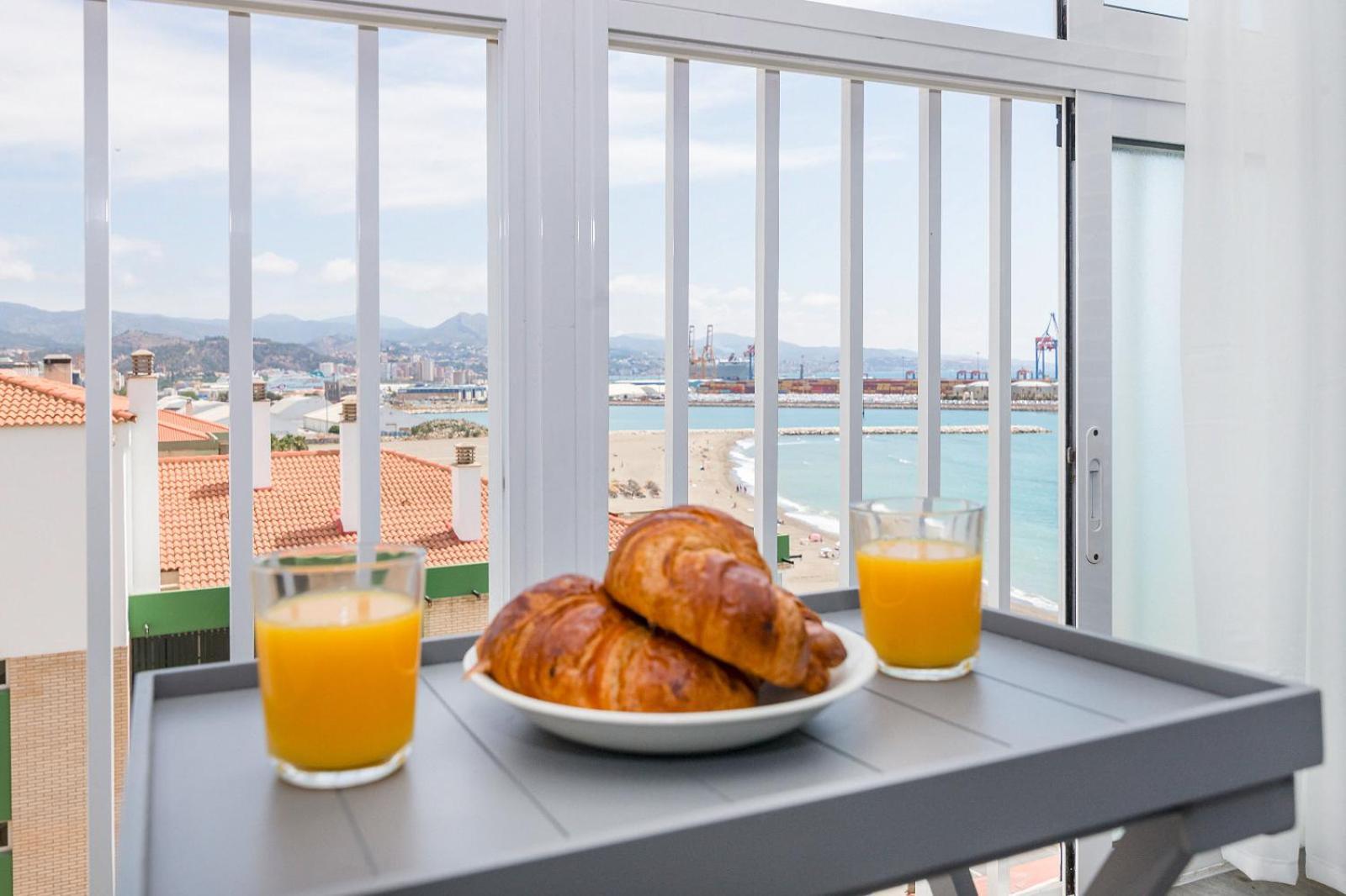 מאלגה Impresionante Vista Al Mar - Elegante Apartamento מראה חיצוני תמונה