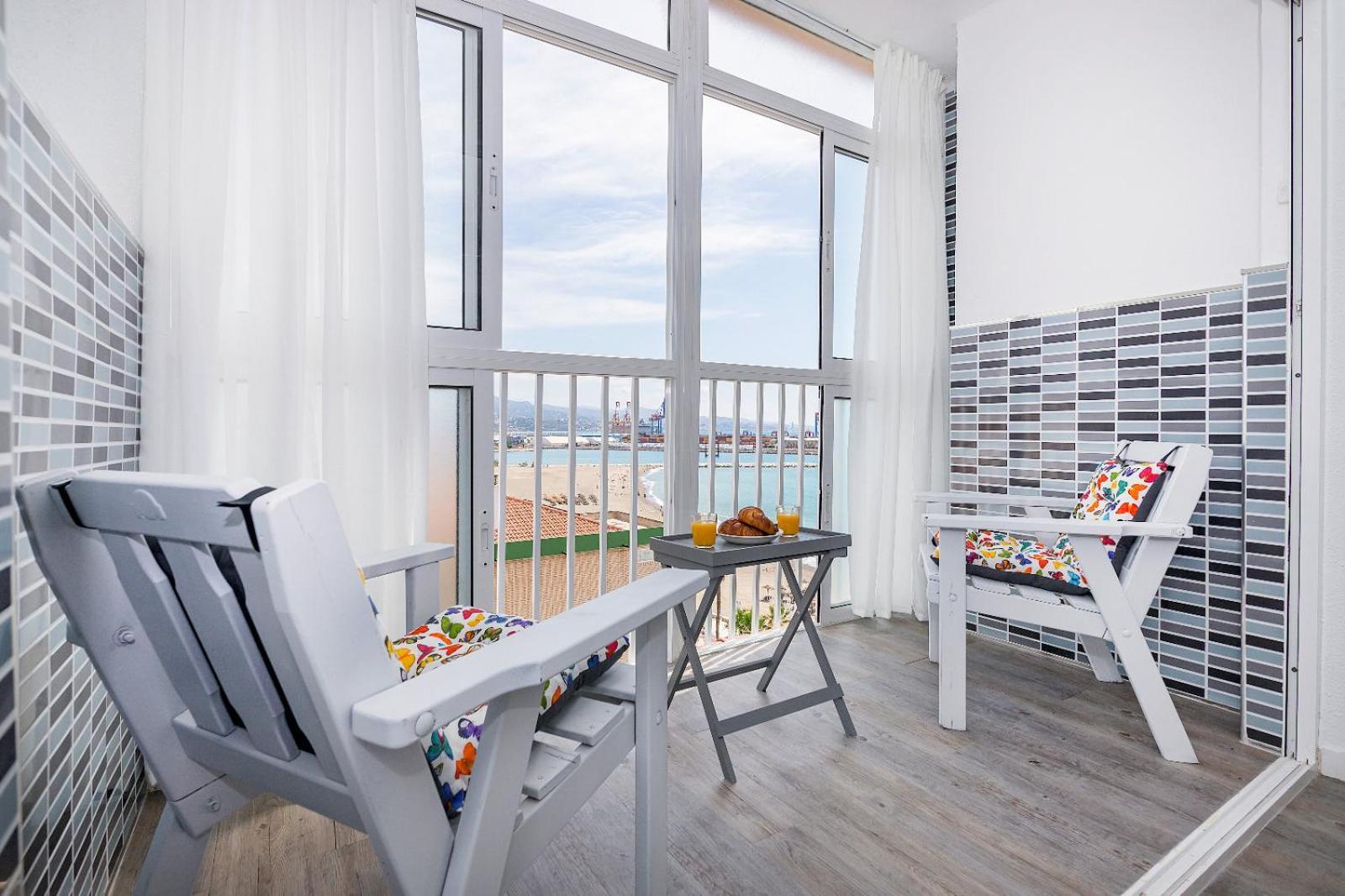 מאלגה Impresionante Vista Al Mar - Elegante Apartamento מראה חיצוני תמונה